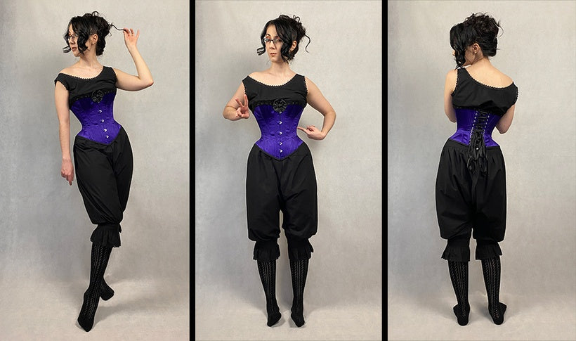 ARANEA BLACK - Violetta 1888 Gored Riding Corset Sewing Pattern