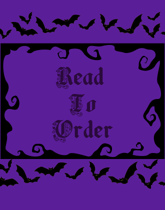 Purple background with black bats and 'Read To Order' text