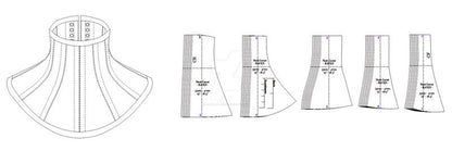 ARANEA BLACK - Raven Neck Corset Sewing Pattern
