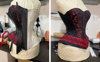 ARANEA BLACK - Tulip 1906 Midbust Corset Sewing Pattern